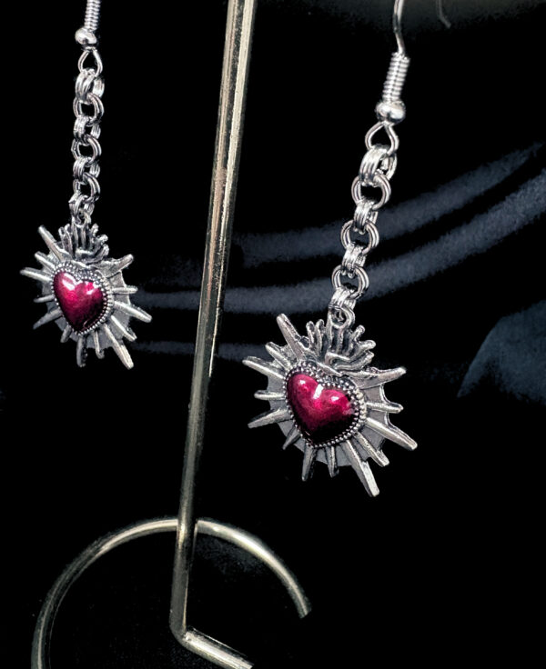 Boucles d’oreilles “Cœur Ardent”