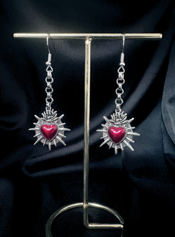 Boucles d’oreilles “Cœur Ardent”