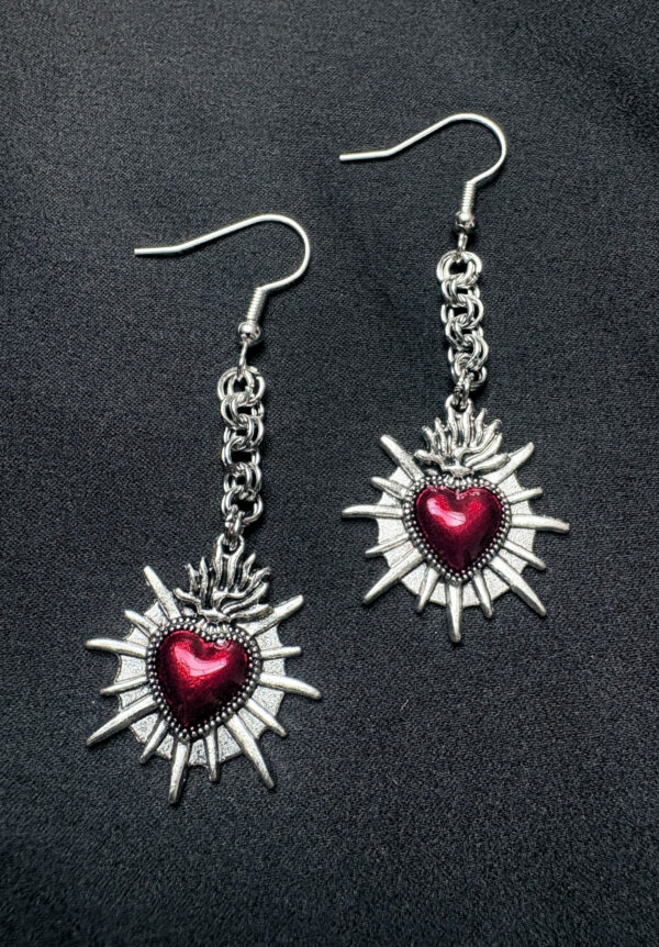 Boucles d’oreilles “Cœur Ardent”