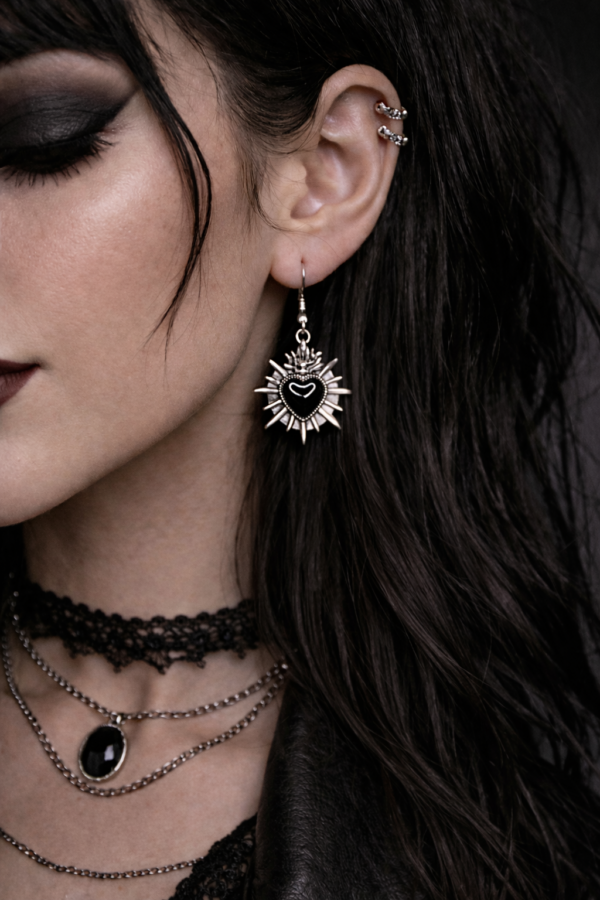 Cœur Infernale - Boucles d’oreilles