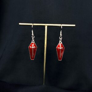 Boucles d’oreilles “Requiem Écarlate”
