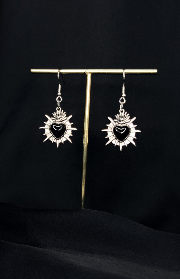 Boucles d’oreilles “Cœur Infernale”