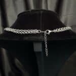 collier cœur noir flamboyant