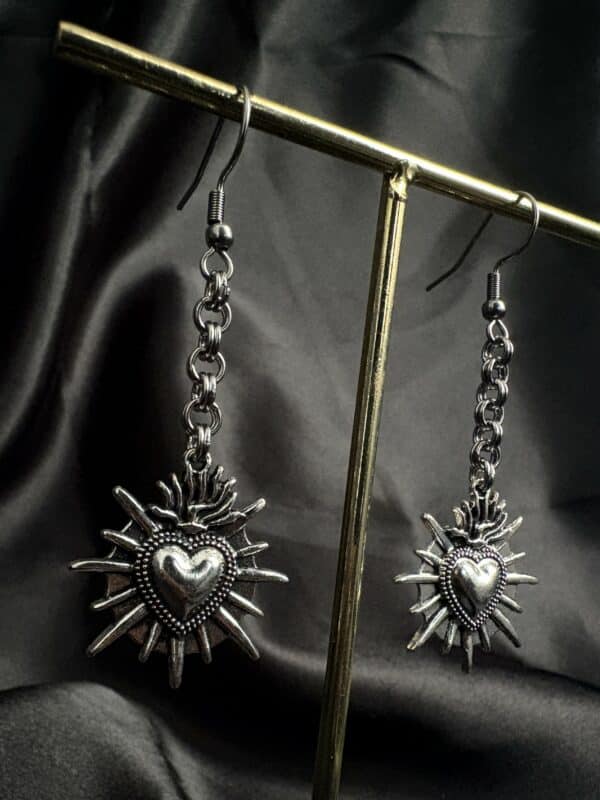 IMG_3427 Cœur Ardent - Boucles d’oreilles