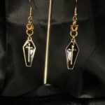 Boucles d’oreilles gothiques “Sanctuaire Doré”