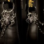 Chaîne de bottes Araignées d’Argent & Chaînes Barbelées