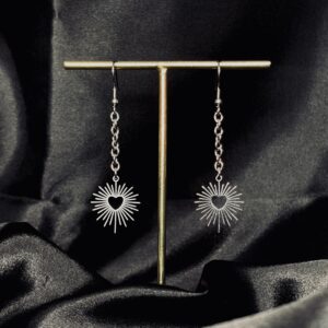 Boucles d’Oreilles “Rayons du Cœur”
