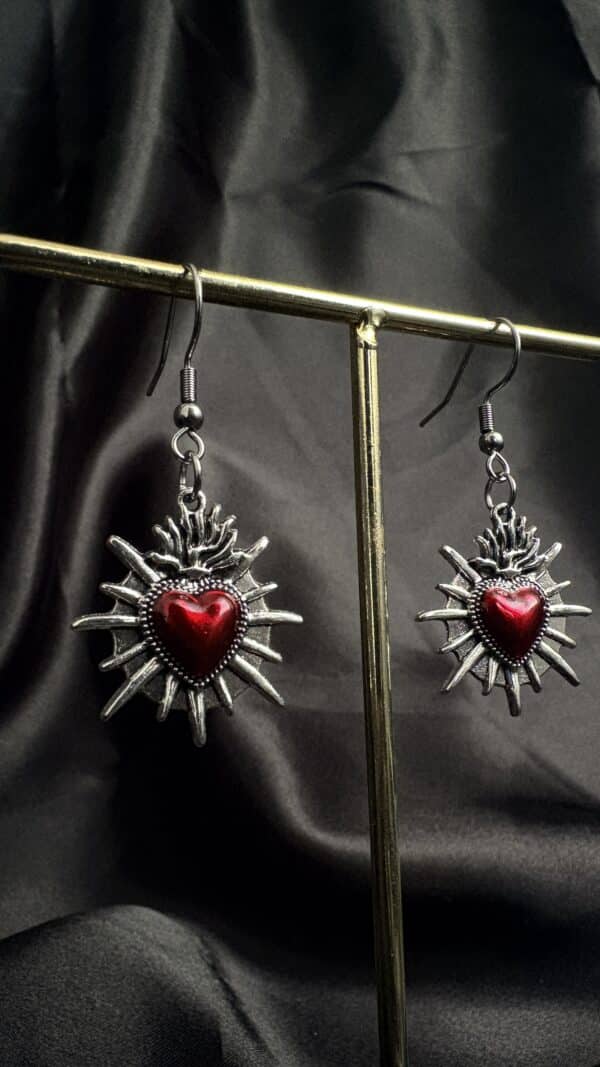 Cœur Infernale - Boucles d’oreilles