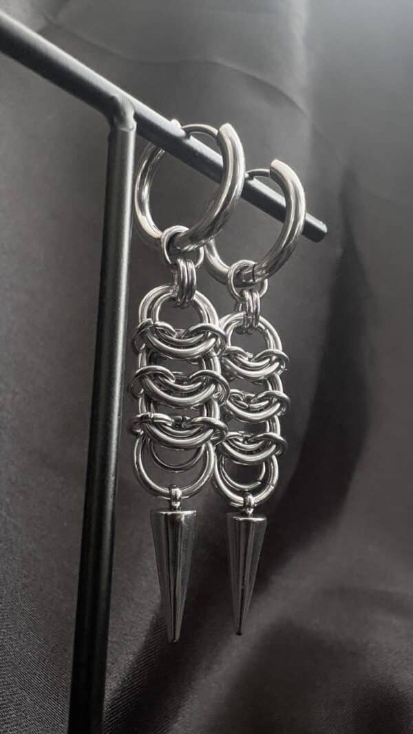IMG_5470 Boucles d'Oreilles Gothiques Créoles Purgatoire