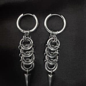 Boucles d'Oreilles Gothiques Créoles Purgatoire