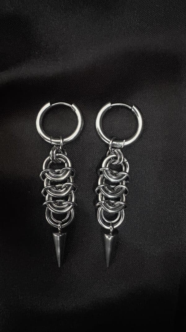 IMG_5473 Boucles d'Oreilles Gothiques Créoles Purgatoire
