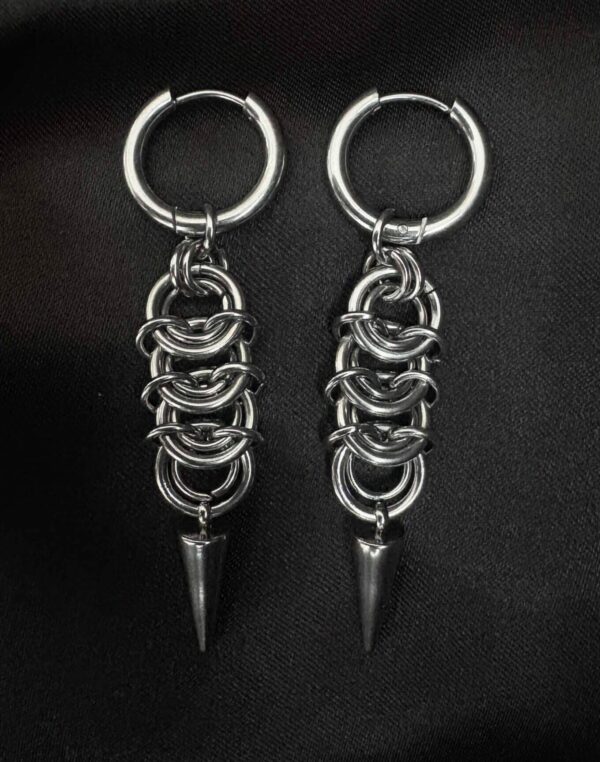 Boucles d'Oreilles Gothiques Créoles Purgatoire