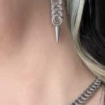 IMG_5590 Boucles d'Oreilles Gothiques Créoles Purgatoire